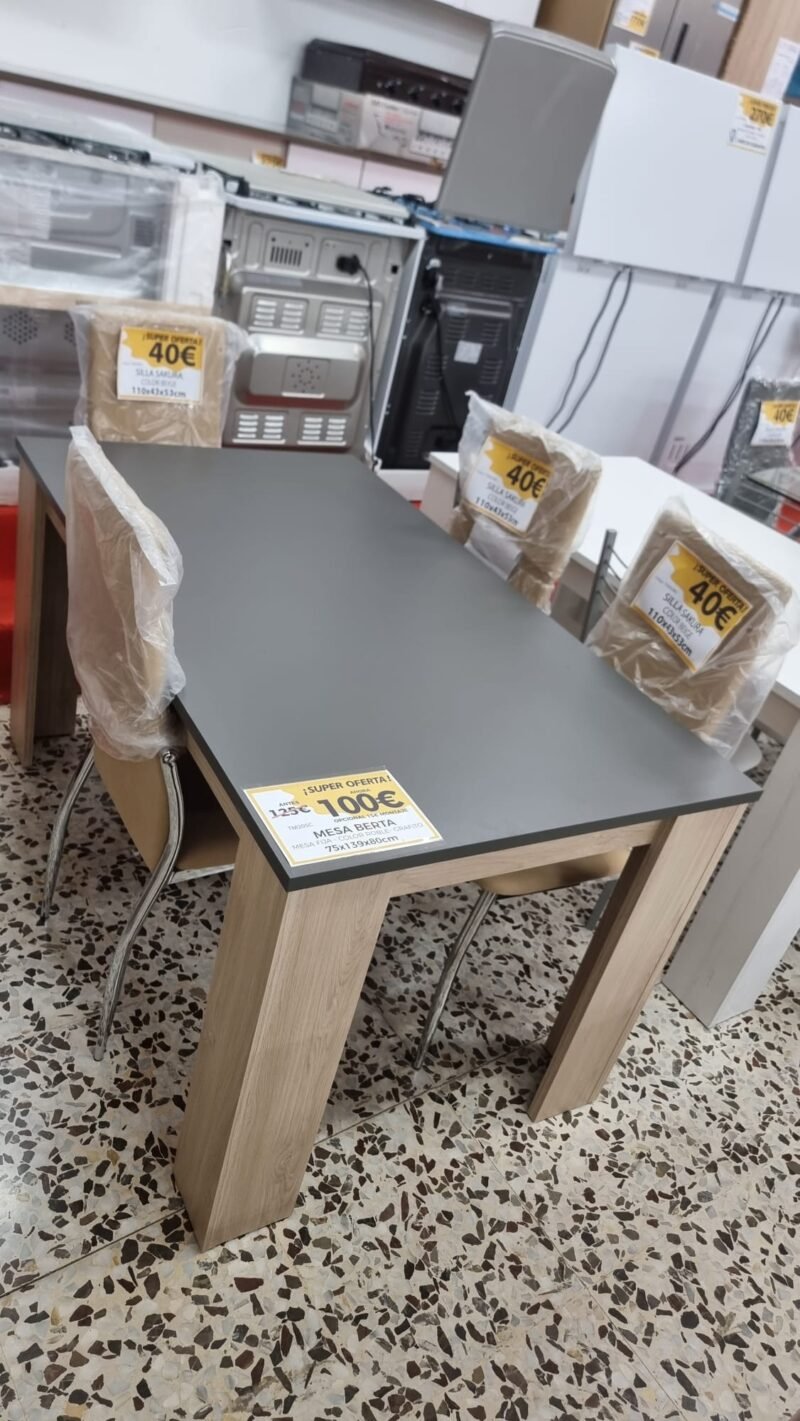 Mesa Mod. Berta Roble-Grafito - Imagen 3