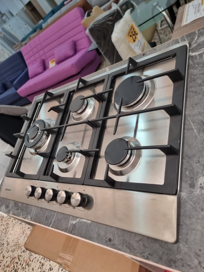 Placa a gas 5 Fuegos Johnson INOX