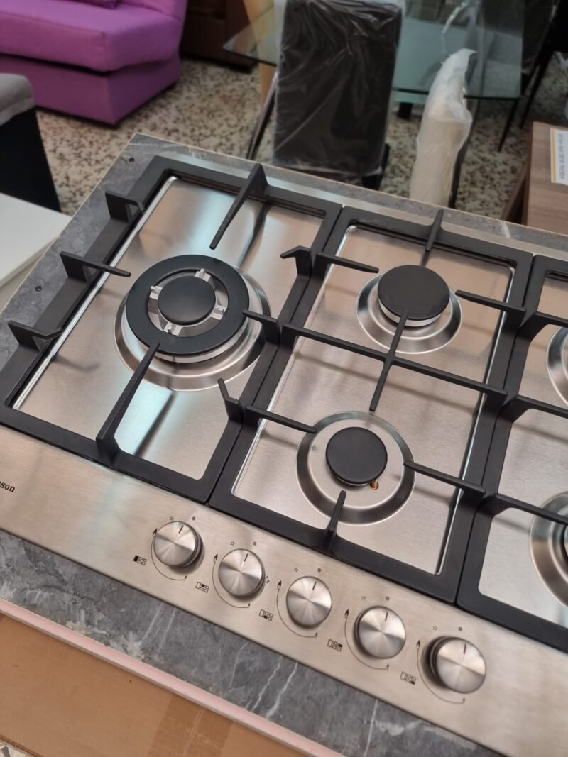 Placa a gas 5 Fuegos Johnson INOX - Imagen 3