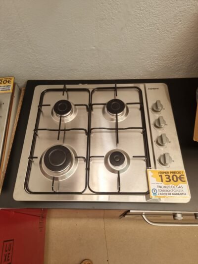 Placa a gas 4 Fuegos Corbero INOX