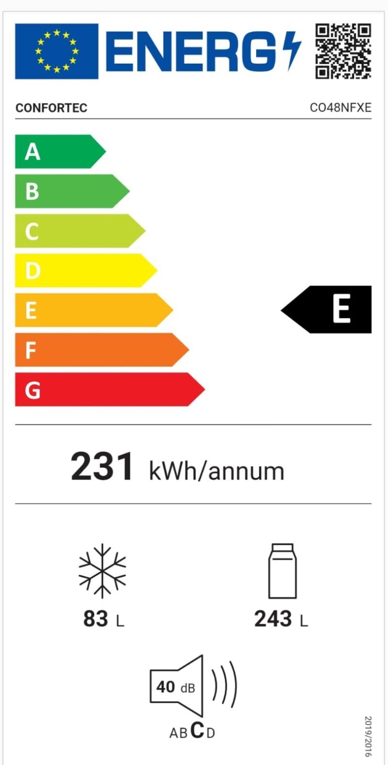 Frigorífico Combi Inox Telefac 326L. - Imagen 7