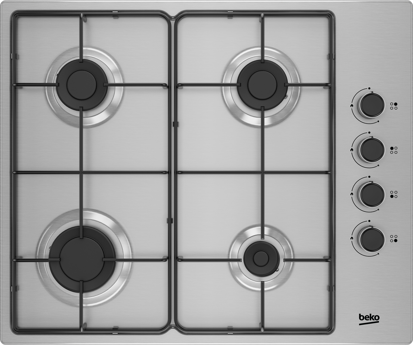Placa a gas 4 BEKO INOX . 4 Fuegos