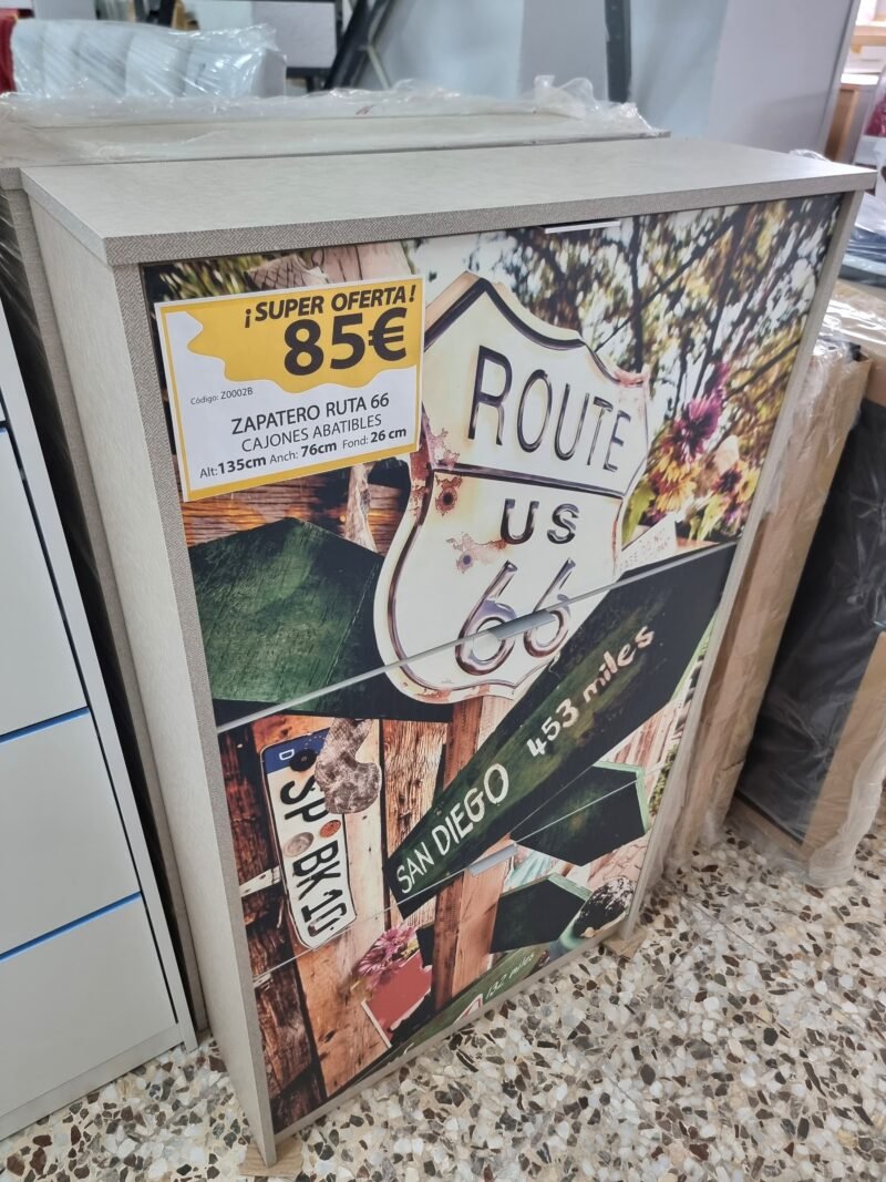 Zapatero Abatible Ruta 66 - Imagen 2