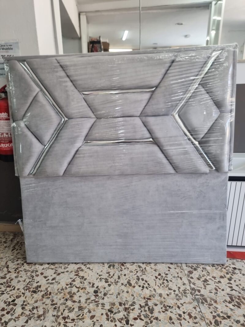 Cabecero Dacota Gris Perla- Plata (135cm) - Imagen 3