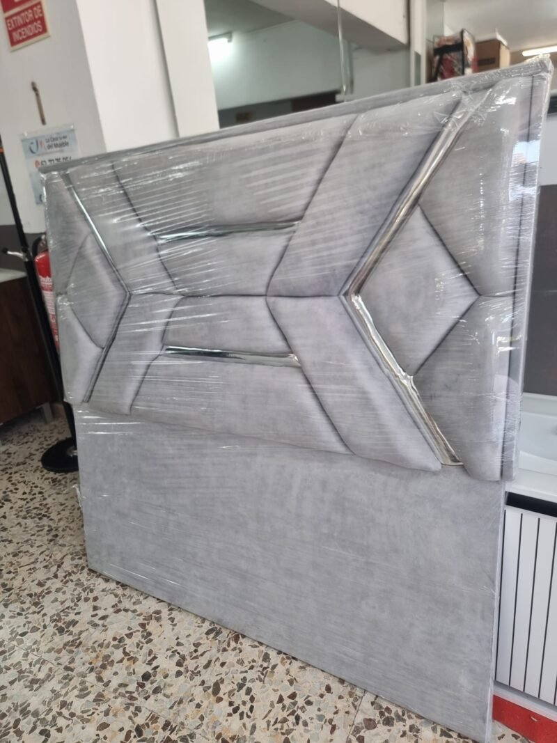 Cabecero Dacota Gris Perla- Plata (135cm) - Imagen 4