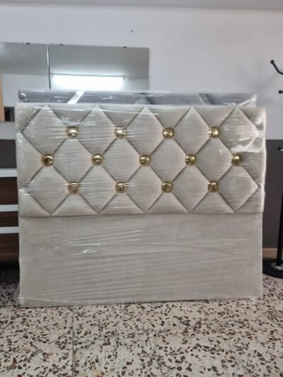 Cabecero Esferal Marfil- Dorado (160cm)