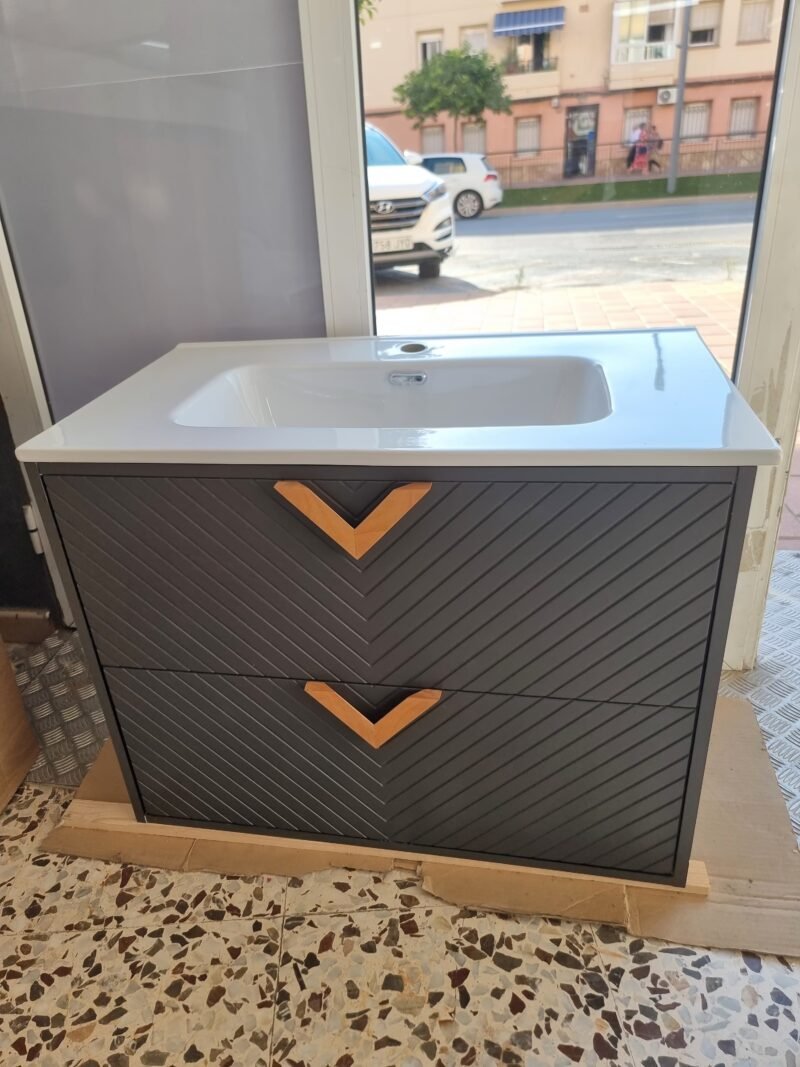 Lavabo Model V. Gris oscuro - Imagen 2