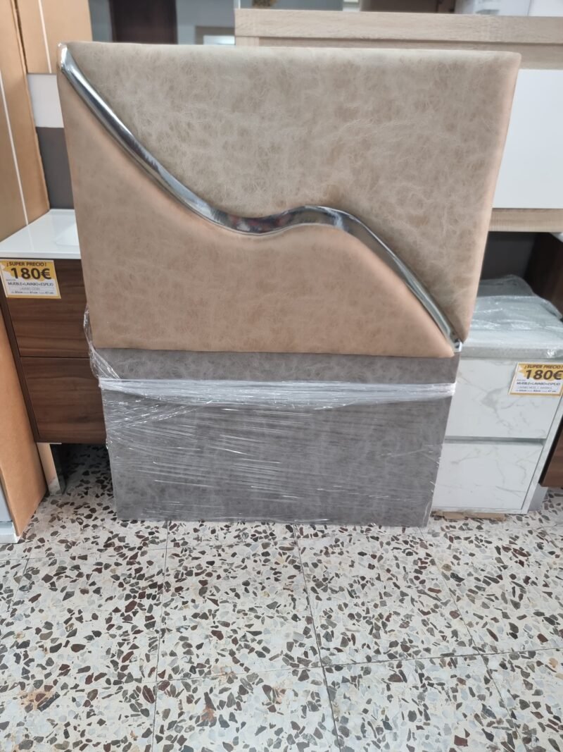 Cabecero Supral Piedra Crema-Plata (100cm) - Imagen 4
