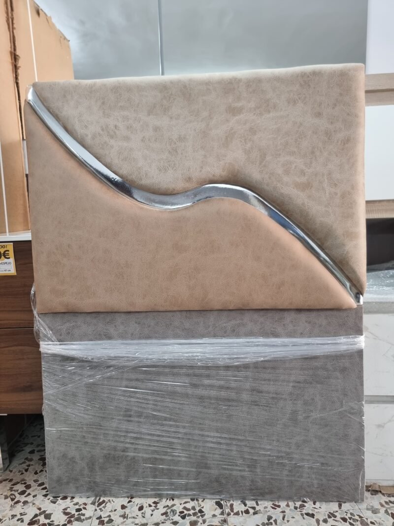 Cabecero Supral Piedra Crema-Plata (100cm)