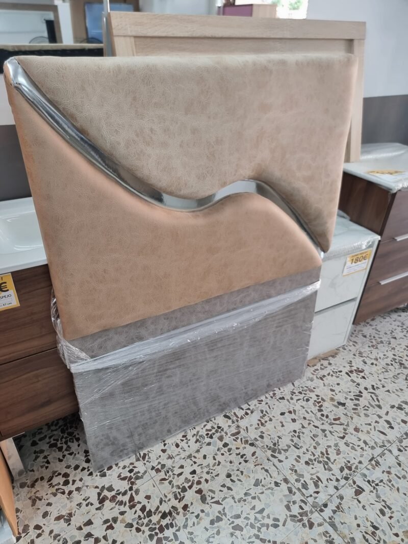 Cabecero Supral Piedra Crema-Plata (100cm) - Imagen 3