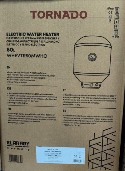 Termo Eléctrico TORNADO Capacidad 50L.