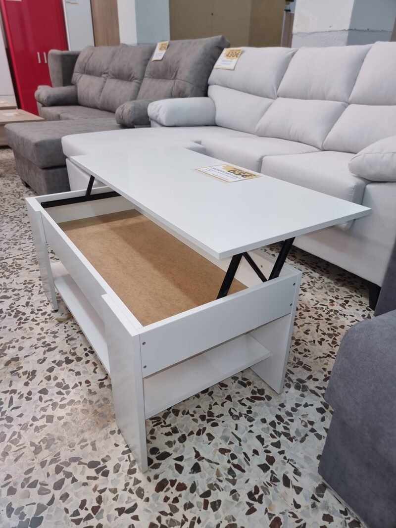 Mesa de centro elevable Gala Blanco