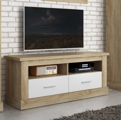 Mueble tv Chellen Cambria- Blanco