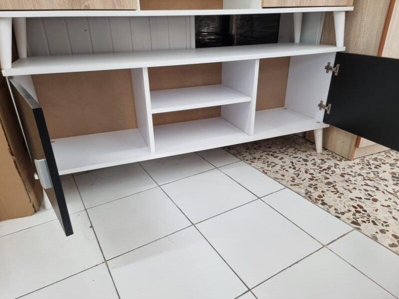 Mueble tv Praga Negro- Blanco - Imagen 2