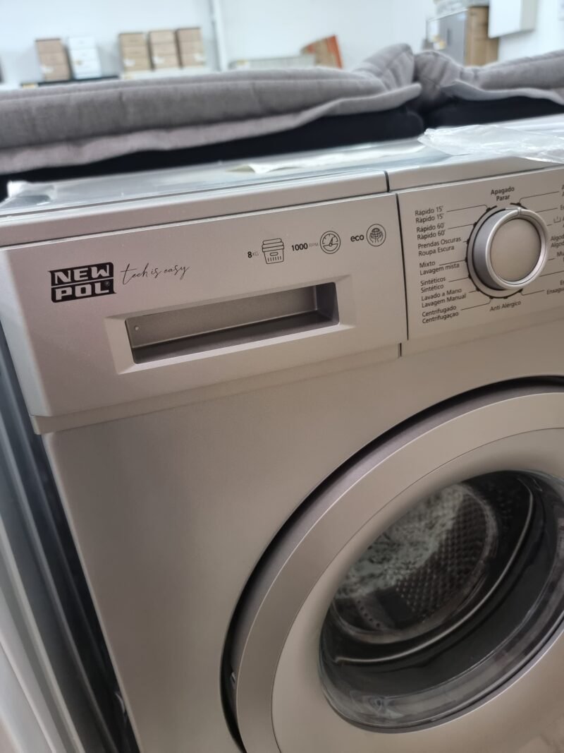 Lavadora NEW POL 8kg Dark Silver - Imagen 3