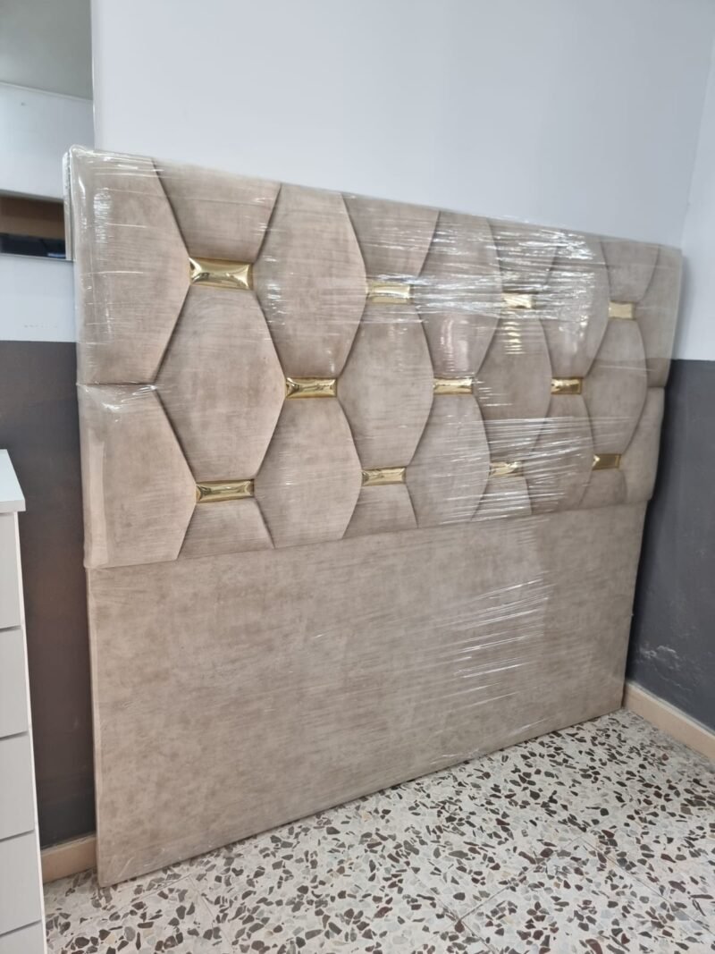 Cabecero Rombo Cojín Nuez-Dorado (157cm) - Imagen 4