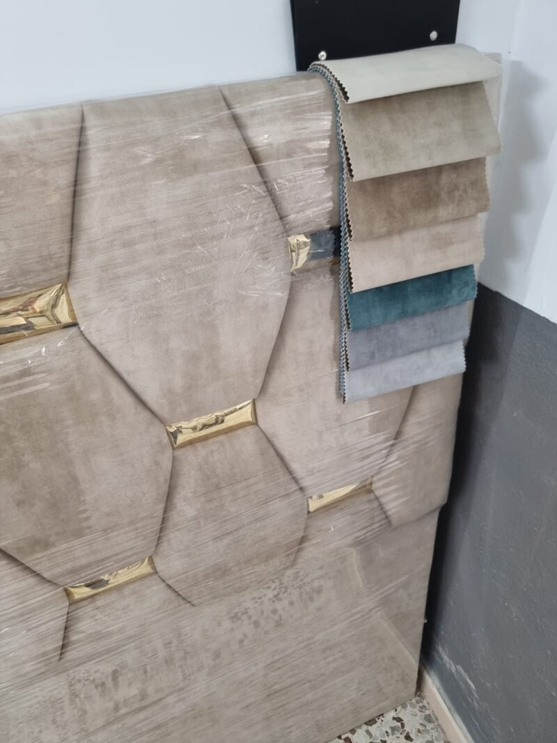 Cabecero Rombo Cojín Nuez-Dorado (157cm) - Imagen 6