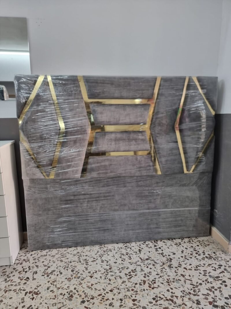 Cabecero Tokio Gris-Dorado (160cm) - Imagen 2
