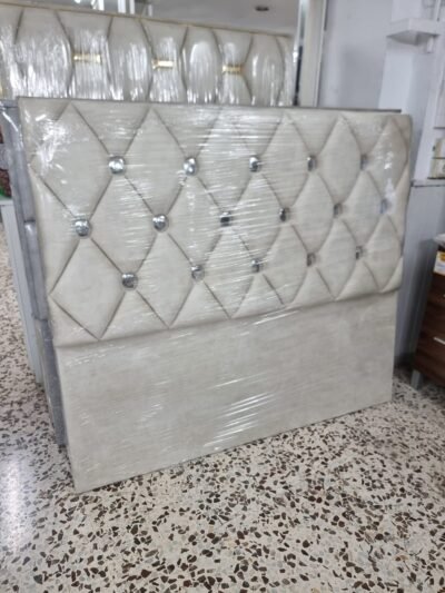 Cabecero Esferal Marfil- Plata(160cm)