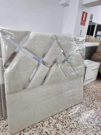 Cabecero Conde Marfil- Plata (160cm)