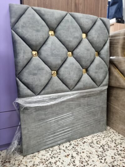 Cabecero Gatt Gris Oscuro-Dorado (110cm)