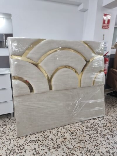 Cabecero Ondal Marfil-Dorado (160cm)