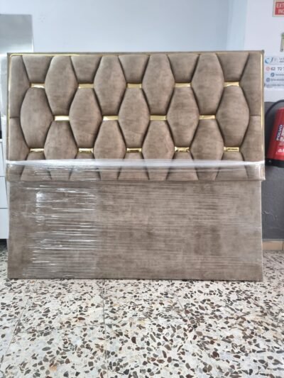 Cabecero Rombo Cojín Tierra-Dorado(160cm)