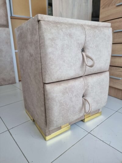 Mesita de Noche Tapizada Capitoné