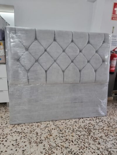 Cabecero Pitágoras Botón Gris Perla (160cm)