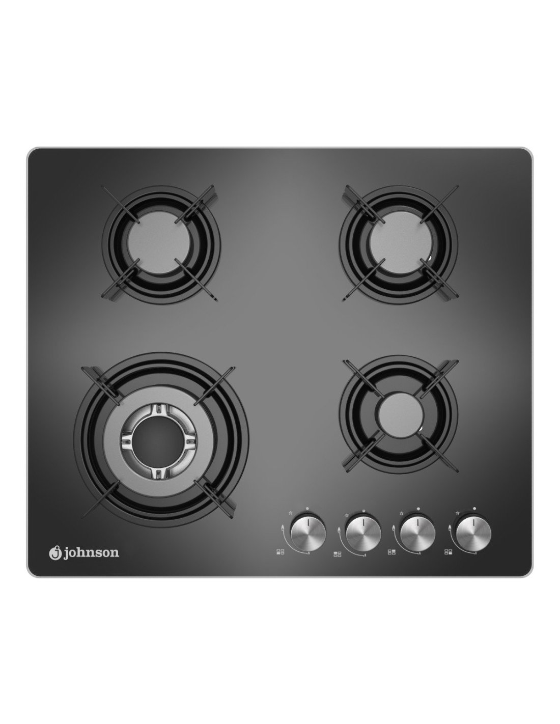 Encimera de gas 4 Fuegos Johnson. JAMA4BN - Imagen 2