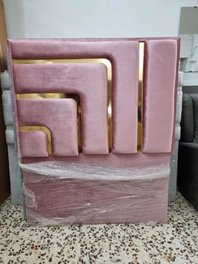 Cabecero Velvet Rosa-Dorado (120 cm)